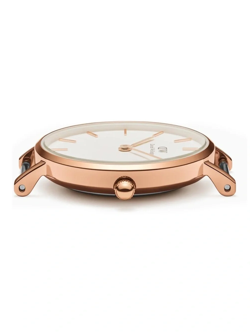 Daniel Wellington Petite Melrose 32mm Rose Gold Watch w/ Mesh Strap & White Dial